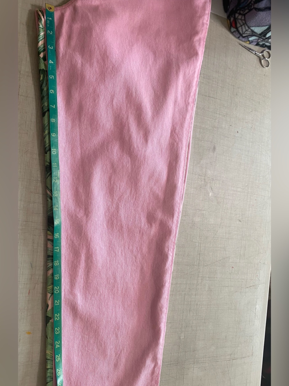Homemade tropical, print and pink women’s overalls. 100% cotton made by me. - Picture 9 of 13